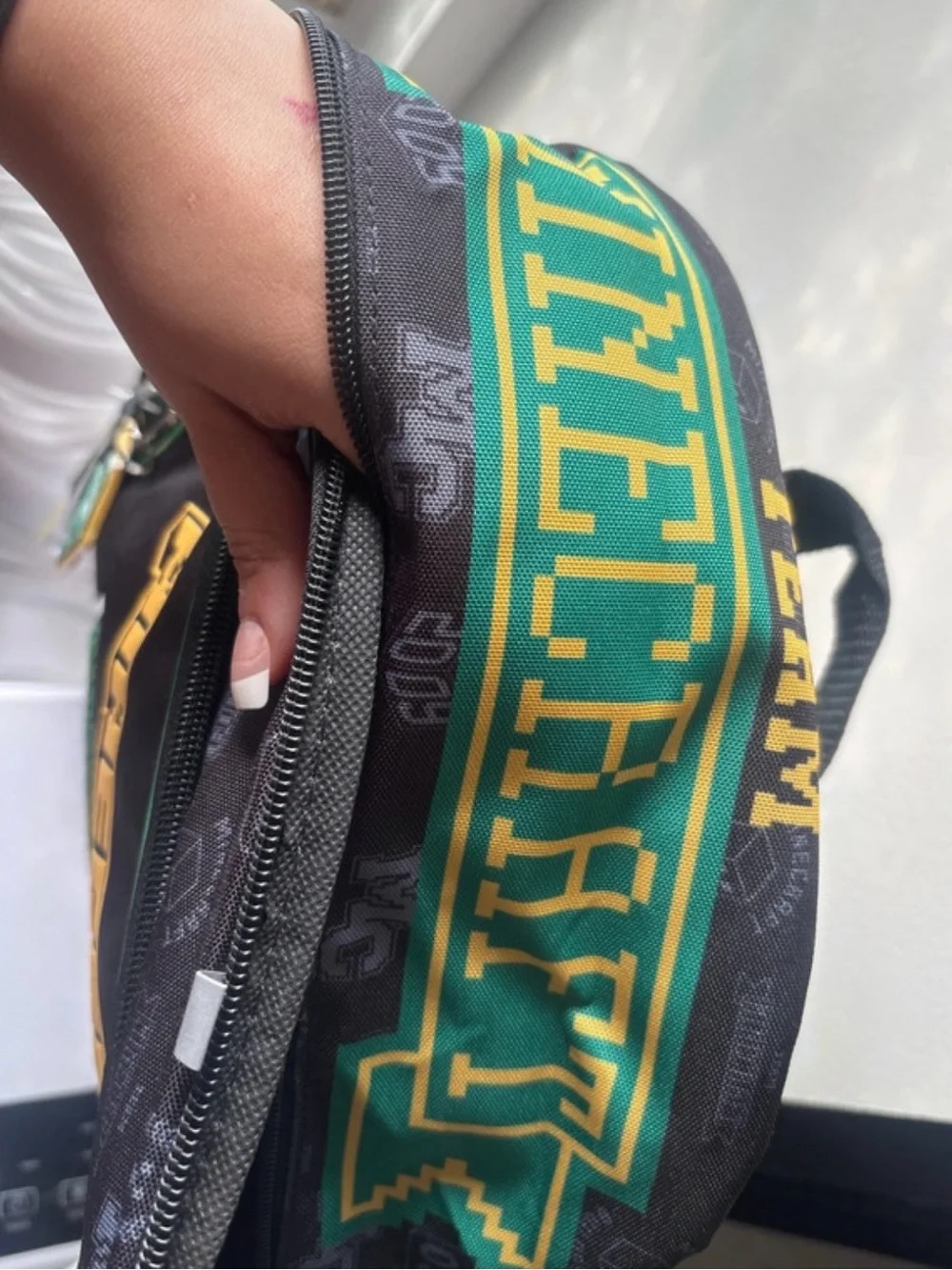 Boys Green & Black Backpack